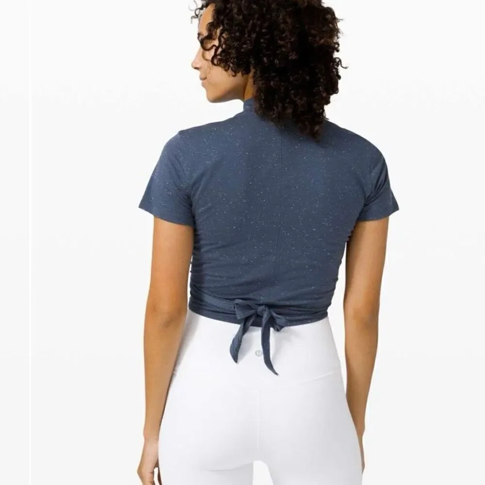Lululemon Athletica Time to Restore Mock Neck Short Sleeve 8